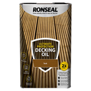 Ronseal Ultimate Decking Oil Teak 5 Litre - UK BUSINESS SUPPLIES