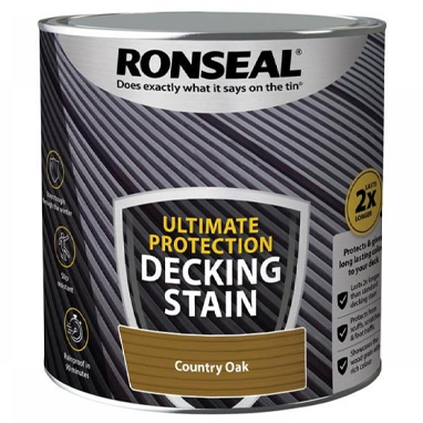 Ronseal Ultimate Decking Stain Country Oak 2.5 Litre - UK BUSINESS SUPPLIES