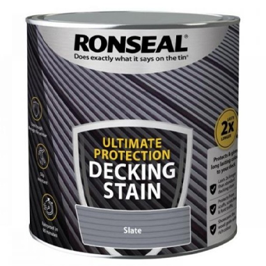 Ronseal Ultimate Decking Stain Slate 2.5 Litre - UK BUSINESS SUPPLIES