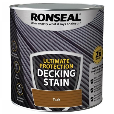 Ronseal Ultimate Decking Stain Teak 2.5 Litre - UK BUSINESS SUPPLIES