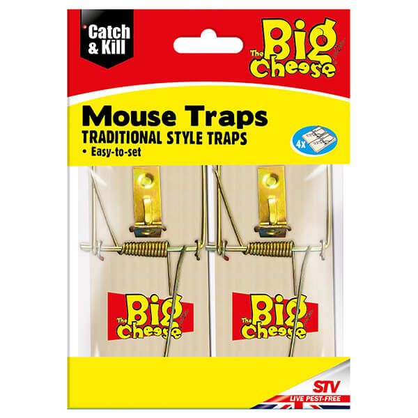 Big Cheese Traditional Style Traps 4 Pack (STV040) - UK BUSINESS SUPPLIES