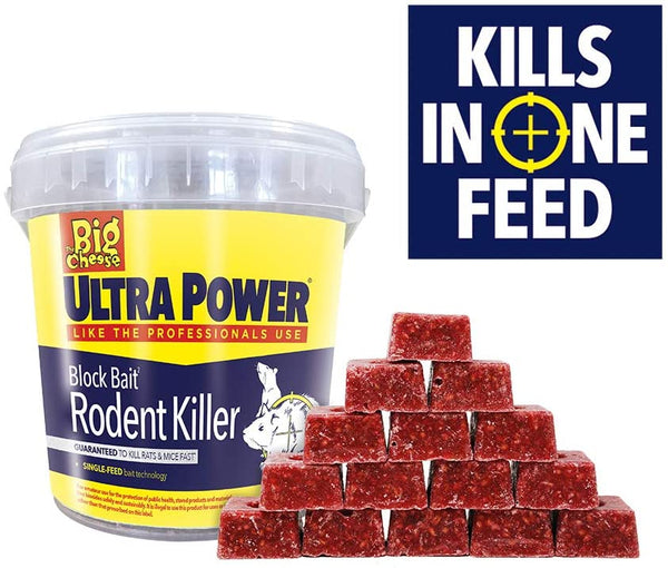 Big Cheese Ultra Power Block Bait Killer Station Refill 15x20g (STV568) - UK BUSINESS SUPPLIES