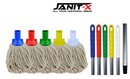 Janit-X  PY Smooth Socket Mop 12oz White (Pack of 10) - UK BUSINESS SUPPLIES