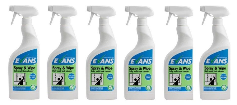 Evans Vanodine Spray & Wipe Daily Multi Task Cleaner 750ml - UK BUSINESS SUPPLIES
