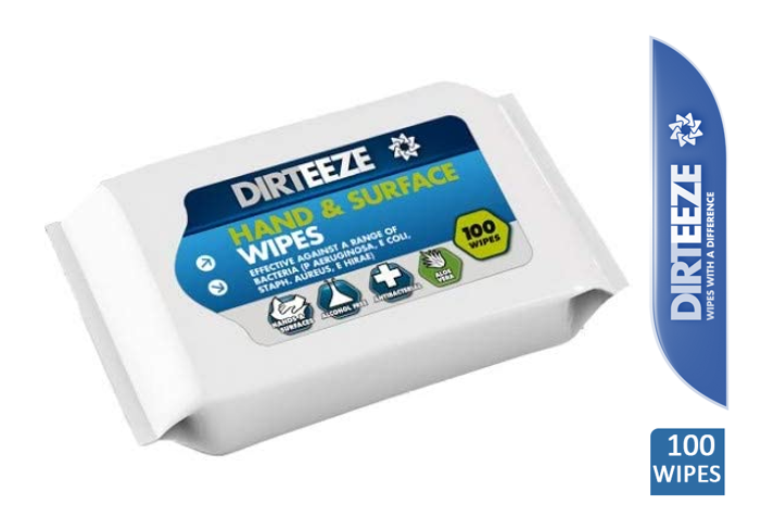 Dirteeze Hand and Surface Wet Wipes 100 Sheets - UK BUSINESS SUPPLIES