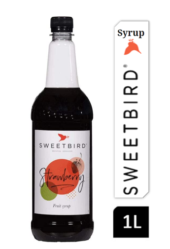 Sweetbird Strawberry Coffee Syrup 1litre (Plastic) - UK BUSINESS SUPPLIES