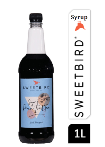 Sweetbird Sugar Free Peach Iced Tea Syrup 1litre (Plastic) - UK BUSINESS SUPPLIES