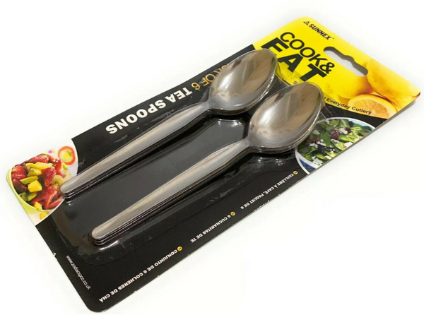 Sunnex Stainless Steel Tea Spoons 6-Pack - UK BUSINESS SUPPLIES