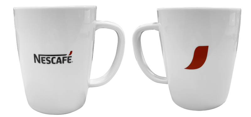 Nescafe Branded 12oz/ 355ml Ceramic Mugs WHITE - UK BUSINESS SUPPLIES