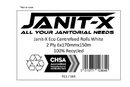 Janit-X Eco 100% Recycled Centrefeed Rolls White 6 x 150m CHSA Accredited - UK BUSINESS SUPPLIES