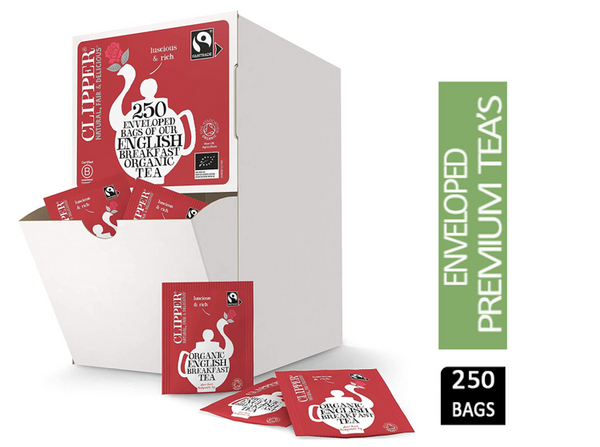 Clipper Fairtrade Organic Speciality English Breakfast 250 Envelopes - UK BUSINESS SUPPLIES