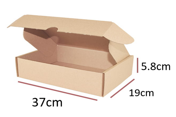 Belgravia [M} Dye-Cut Postal Box 50 Pack (H8.5cm x L19cm x W37cm) - UK BUSINESS SUPPLIES
