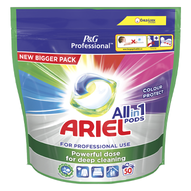 Ariel Professional Colour Protect All In 1 50's - UK BUSINESS SUPPLIES