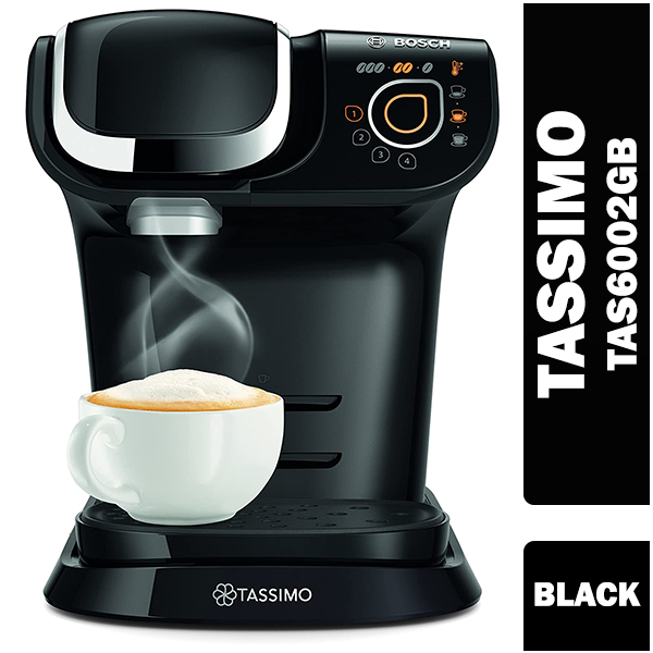 Bosch Tassimo My Way TAS6002GB Coffee Machine, 1500 W, 1.2 Litres, Black - UK BUSINESS SUPPLIES