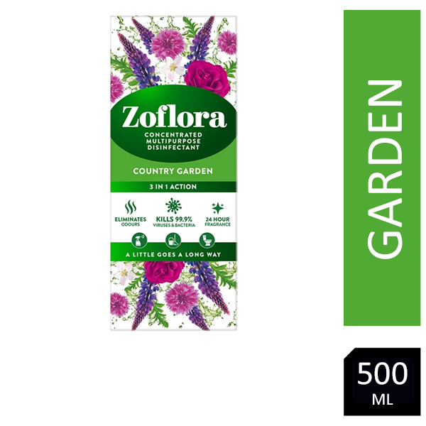 Zoflora Disinfectant Country Garden 500ml - UK BUSINESS SUPPLIES