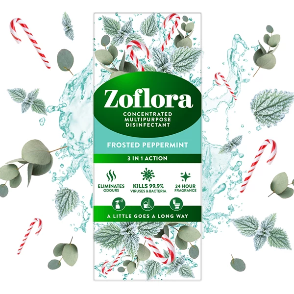 Zoflora Disinfectant Frosted Peppermint 500ml - UK BUSINESS SUPPLIES