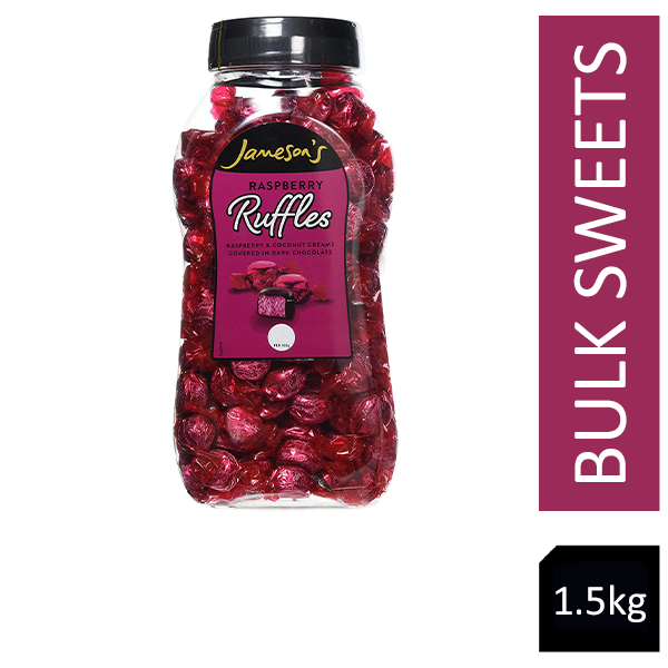 Jamesons Raspberry Ruffles 1.5kg Resealable Jar - UK BUSINESS SUPPLIES