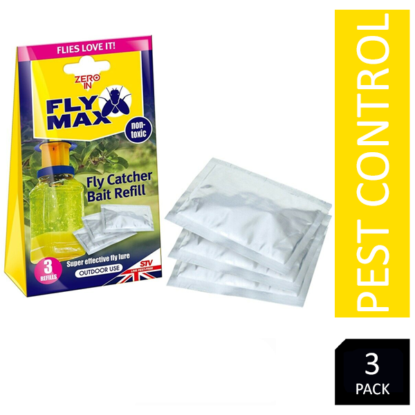 Zero In Fly Max Fly Catcher Bait Refill 3's (STV337) - UK BUSINESS SUPPLIES