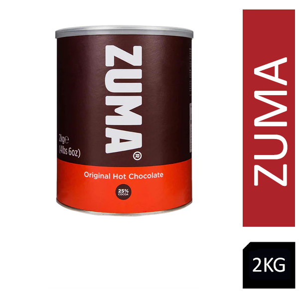 Zuma Original Hot Chocolate Powder 25% Cocoa 2kg - UK BUSINESS SUPPLIES