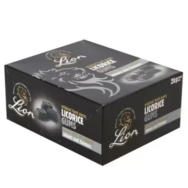 Lion Liquorice Gums - 2kg Box - UK BUSINESS SUPPLIES