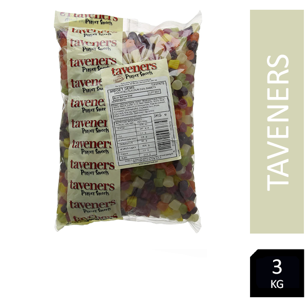 Taveners Midget Gems Sweets Bag 3kg - UK BUSINESS SUPPLIES