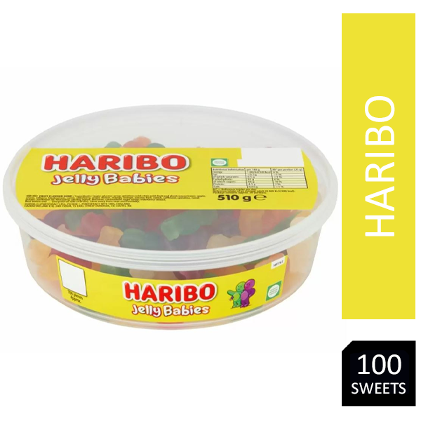 Haribo Jelly Babies Sweets Tub 100's - UK BUSINESS SUPPLIES
