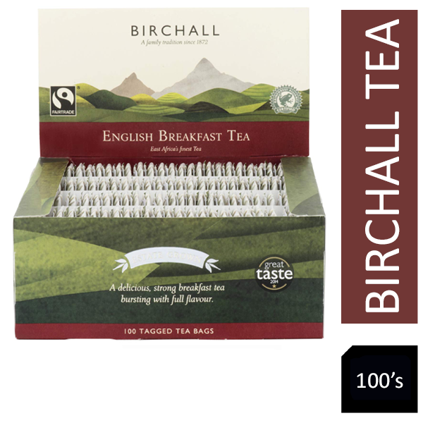 Birchall Premium English Breakfast String & Tagged Tea 100's - UK BUSINESS SUPPLIES