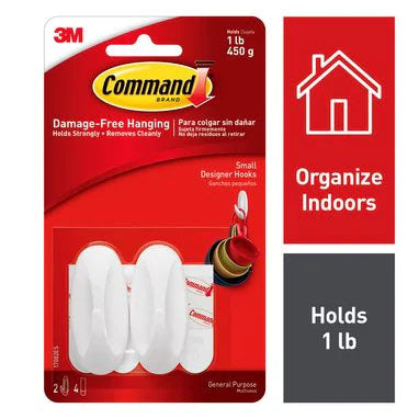 3M Command 17082 Small Oval Hooks - UK BUSINESS SUPPLIES