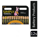 Duracell Simply AA Batteries {MN1500B12SIMPLY}  Pack 12 - UK BUSINESS SUPPLIES