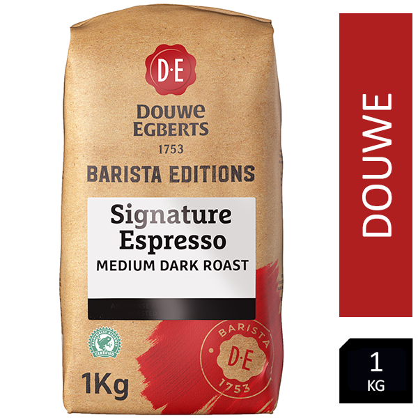 Douwe Egberts Barista Editions Signature Espresso Blend, Medium Roast Coffee Beans 1kg - UK BUSINESS SUPPLIES