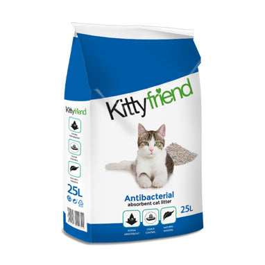 Kittyfriend Antibacterial Litter 25 Litre 100% BIODEGRADABLE & COMPOSTABLE - UK BUSINESS SUPPLIES