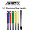 Janit-X 54" Aluminium Mop Handle Colour Coded GREEN - UK BUSINESS SUPPLIES