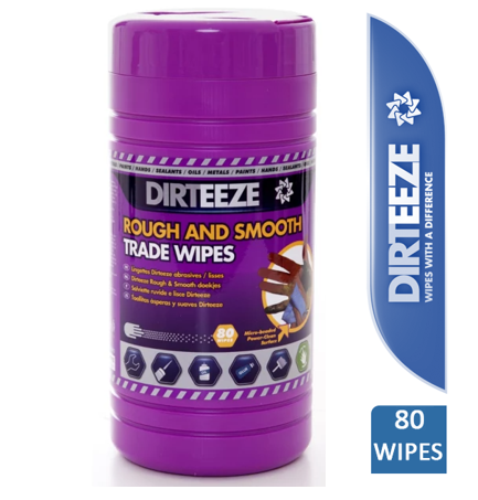 Dirteeze Trade Rough & Smooth Beaded Wipes Tub 80s - UK BUSINESS SUPPLIES