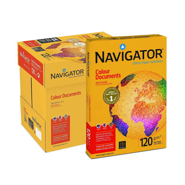 Navigator Colour Documents A4 Paper 120gsm (Pack of 250) NAVA4120 - UK BUSINESS SUPPLIES