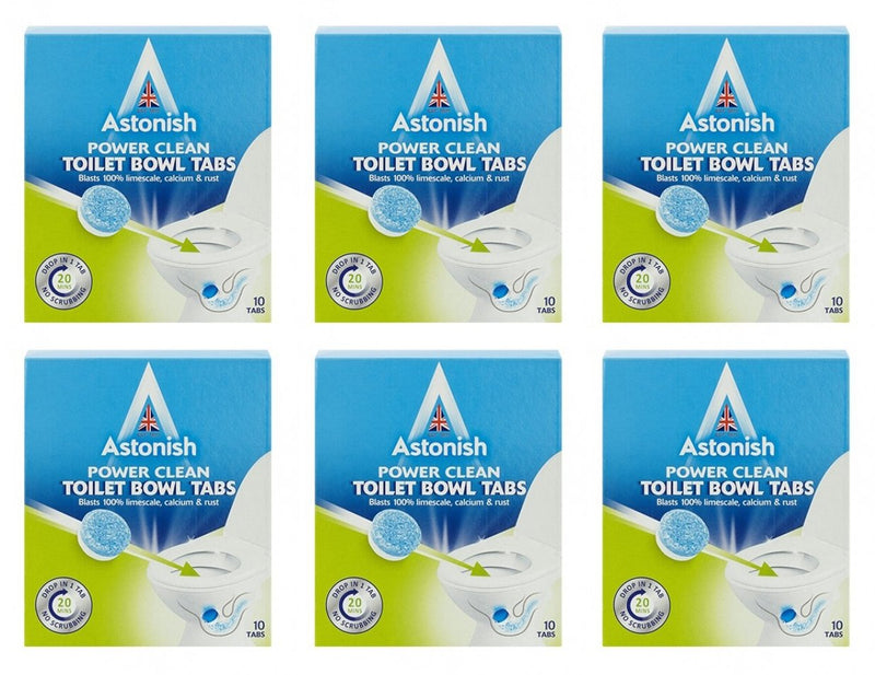 Astonish Toilet Bowl Cleaner & limescale 12 Pack's of 10 {120 Tablets} - UK BUSINESS SUPPLIES