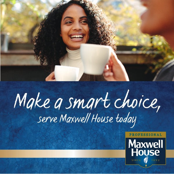 Maxwell House Cappuccino Instant Coffee 1kg Tin (Full Pack 4's) - UK BUSINESS SUPPLIES