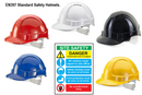 Basic Site Safety Helmets Vented and Conforms to EN397 Standards {All Colours} - UK BUSINESS SUPPLIES