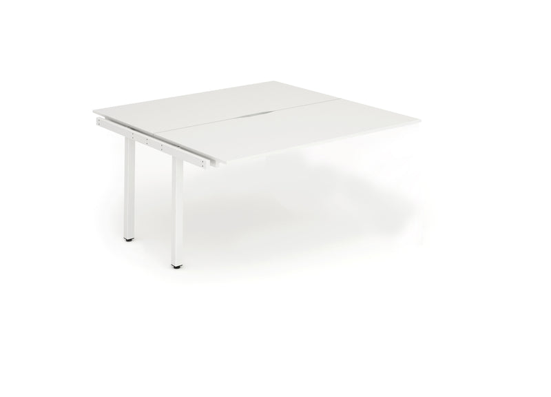 Evolve Plus 1600mm Back to Back Extension Kit White Top White Frame BE186 - UK BUSINESS SUPPLIES