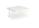 Evolve Plus 1400mm Back to Back Extension Kit White Top White Frame BE191 - UK BUSINESS SUPPLIES