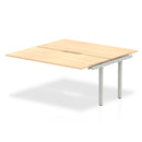 Evolve Plus 1600mm Back to Back Extension Kit Maple Top Silver Frame BE209 - UK BUSINESS SUPPLIES