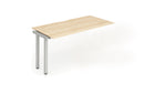 Evolve Plus 1200mm Single Row Extension Kit Maple Top Silver Frame BE339 - UK BUSINESS SUPPLIES