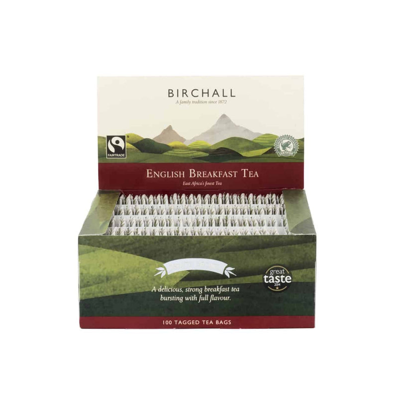 Birchall Premium English Breakfast String & Tagged Tea 100's - UK BUSINESS SUPPLIES
