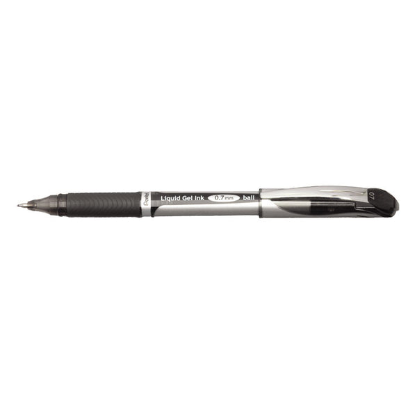 Pentel Energel XM Gel Rollerball Pen 0.7mm Tip 0.35mm Line Black (Pack 12) - BL57-AO - UK BUSINESS SUPPLIES