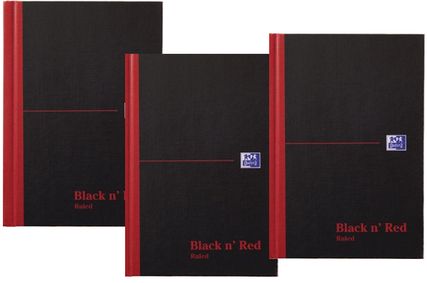 Black n' Red Casebound Smart Ruled Hardback Notebook A4 100080428 {3 Pack} - UK BUSINESS SUPPLIES