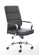 Advocate Executive Chair Black Soft Bonded Leather With Arms BR000204 - UK BUSINESS SUPPLIES