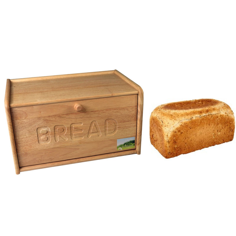 Zodiac Retro Wooden Bread Bin 39 x 24.5 x 18cm / 15 x 10 x 7" - UK BUSINESS SUPPLIES