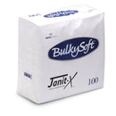 Janit-X Napkins/Serviette 2Ply 23cm WHITE {100} - UK BUSINESS SUPPLIES