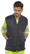 Hi Visibility Body Warmer Reversible in YELLOW {All Sizes} - UK BUSINESS SUPPLIES