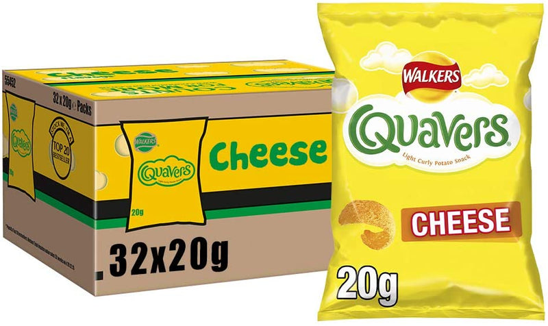 Walkers Quavers 20g (Pack of 32) - UK BUSINESS SUPPLIES