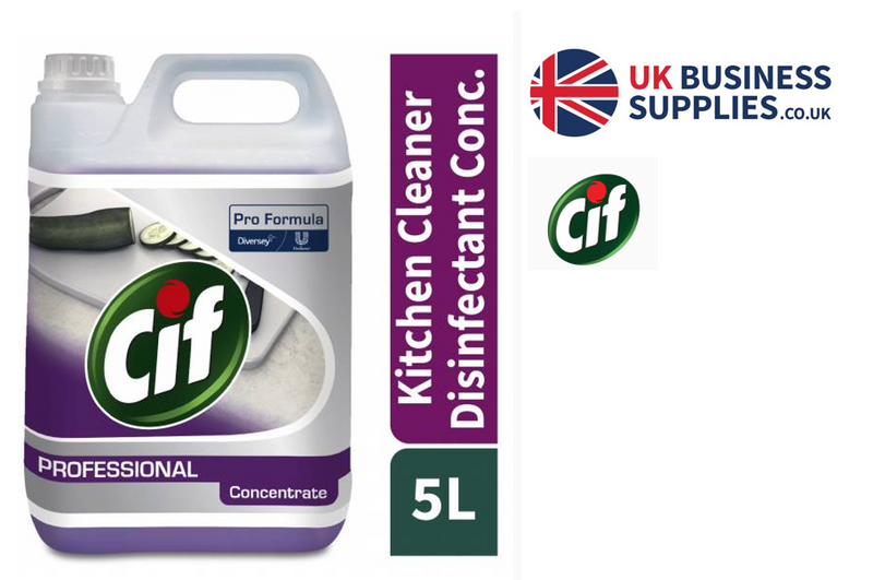 Cif Pro-Formula 2in1 Disinfectant Solution 5 Litre - UK BUSINESS SUPPLIES